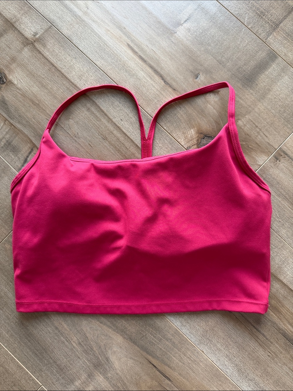 Varley Seamless Crop Bralette in Fuchsia Pink